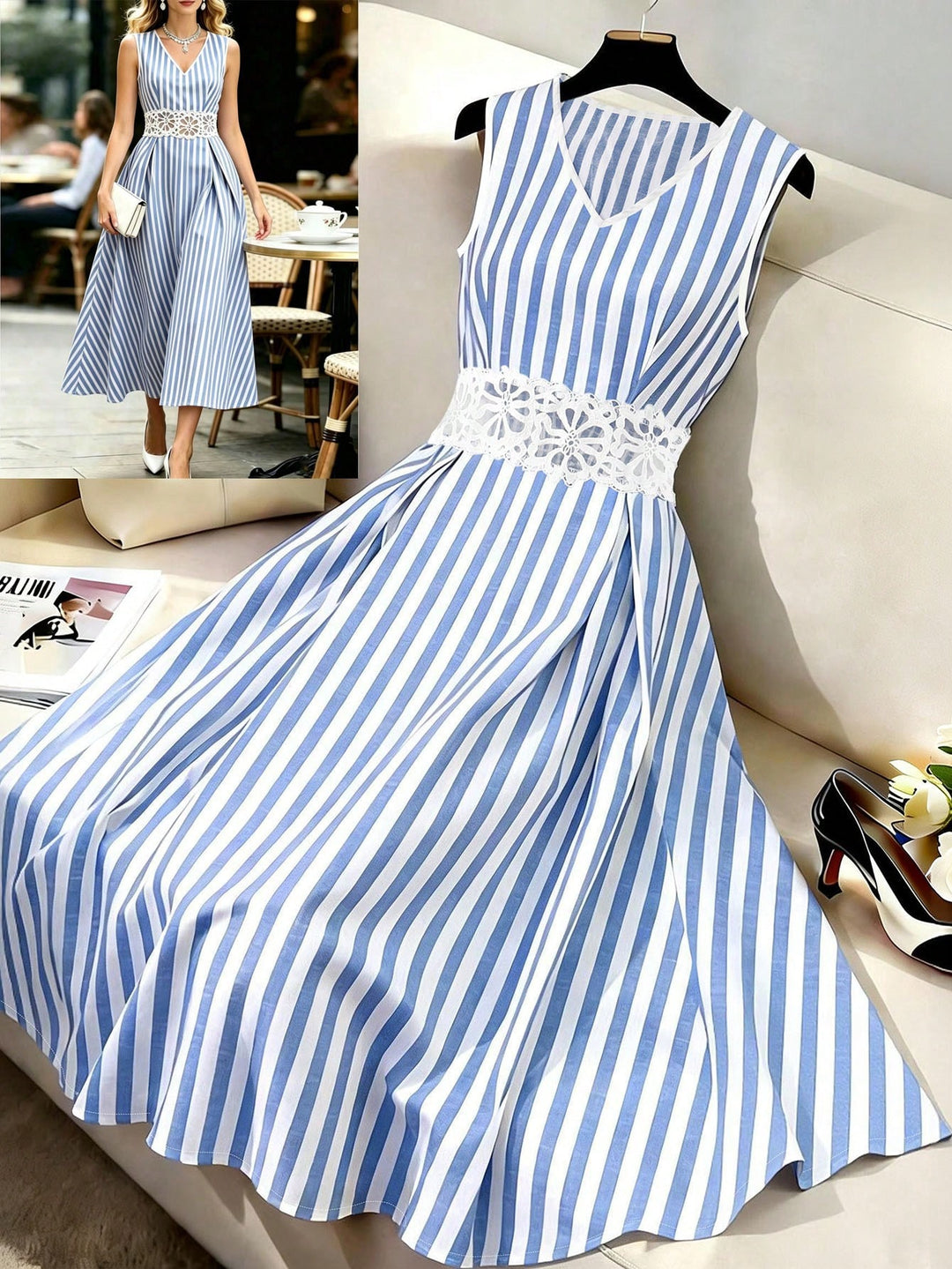 Rochie maxi SHEIN, mix culori
