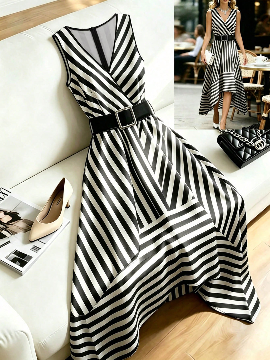 Rochie maxi SHEIN, mix culori