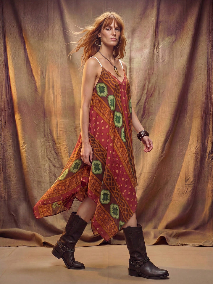 Rochie maxi SHEIN, mix culori