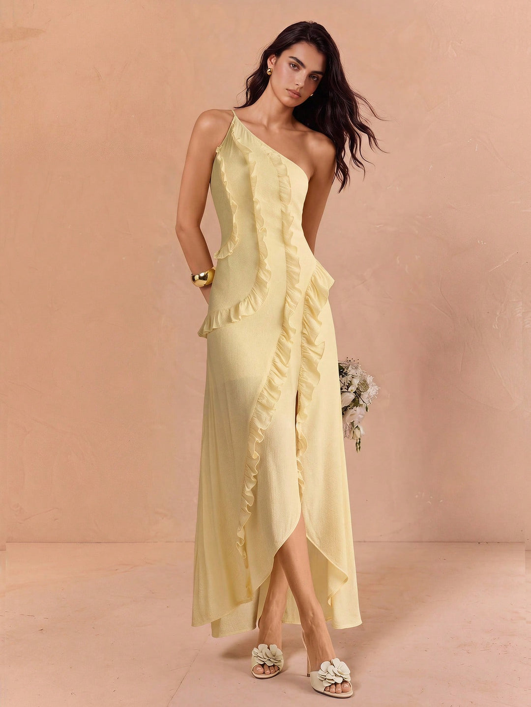 Rochie maxi SHEIN, galben