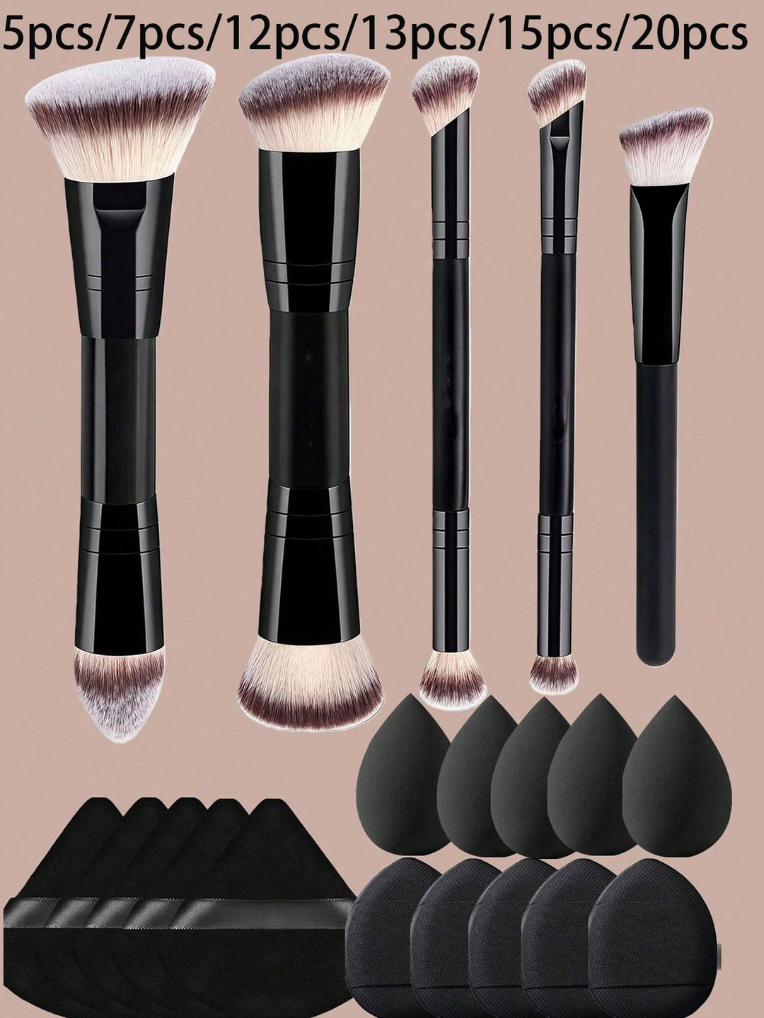 Set de perii SHEIN, negru