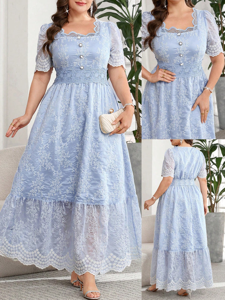 Rochie maxi SHEIN, albastru