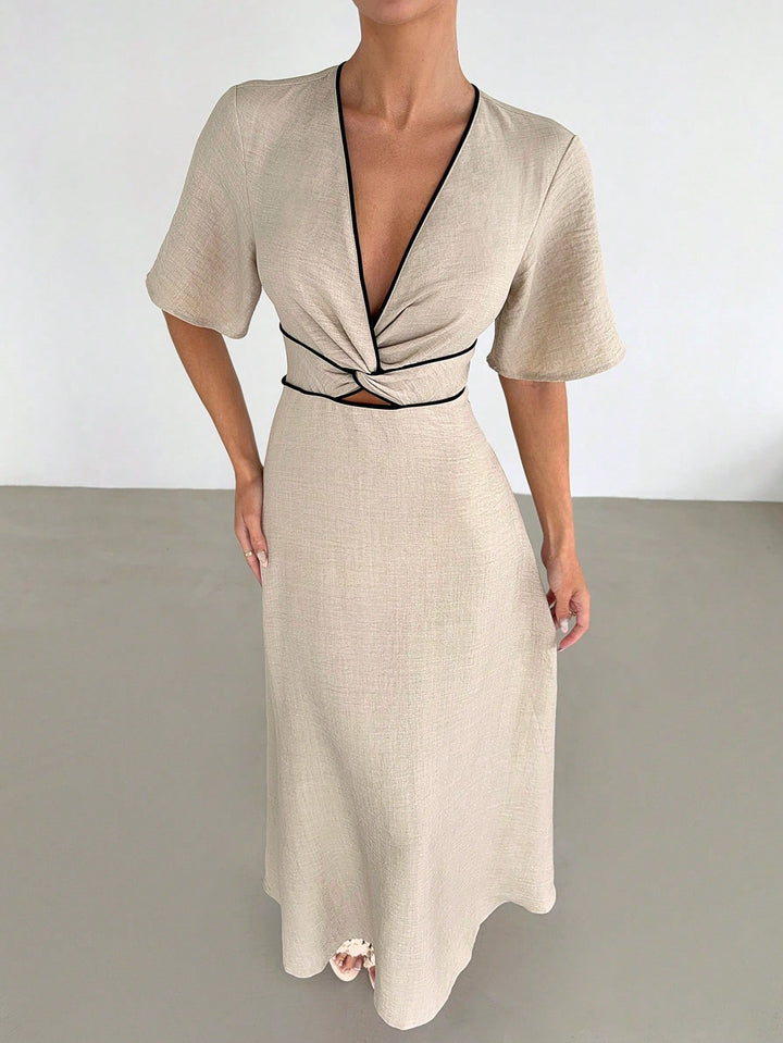 Rochie maxi SHEIN, portocaliu