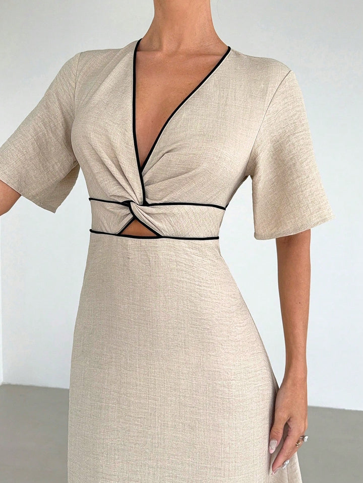 Rochie maxi SHEIN, portocaliu