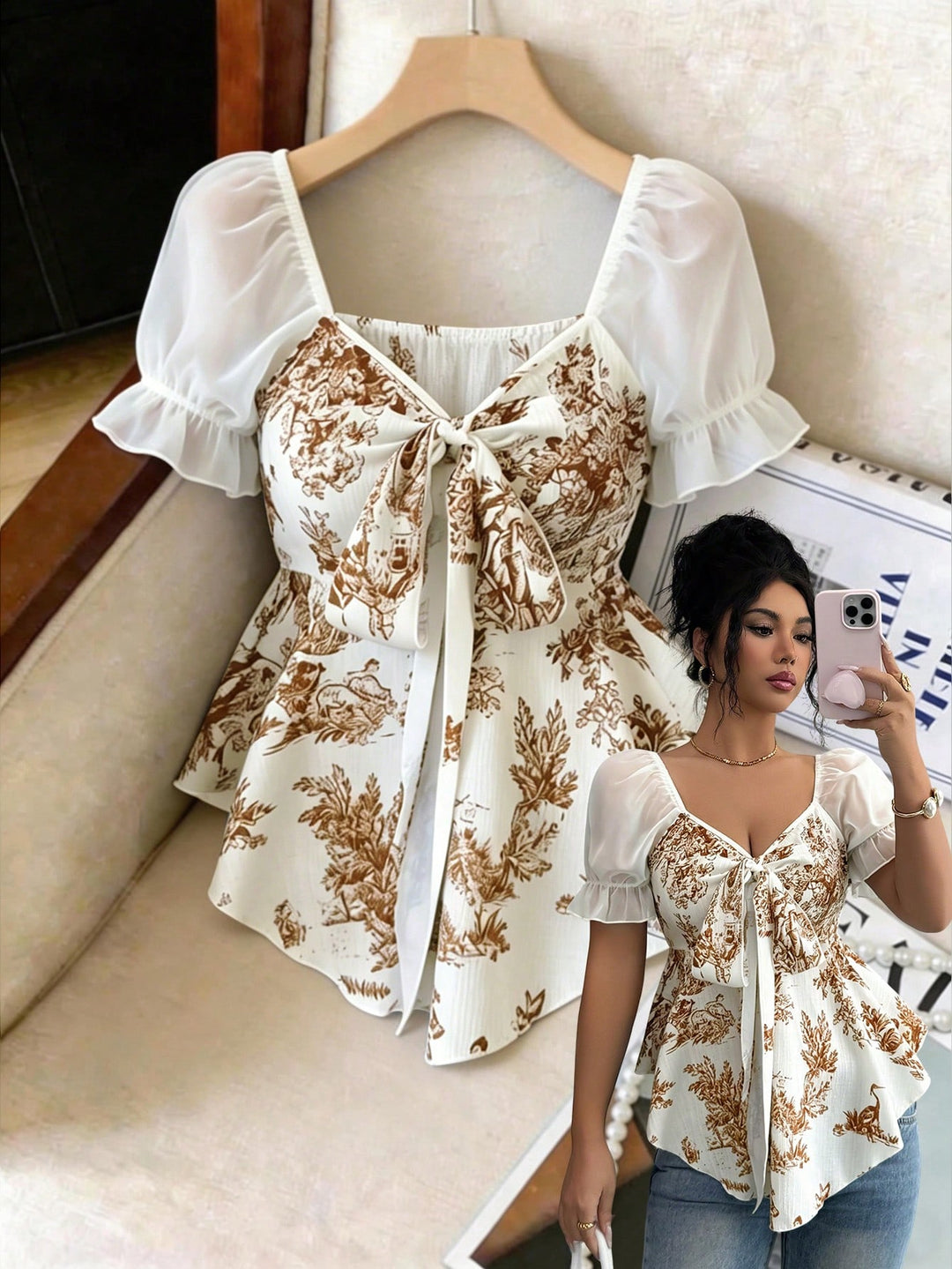 Bluza SHEIN, maro