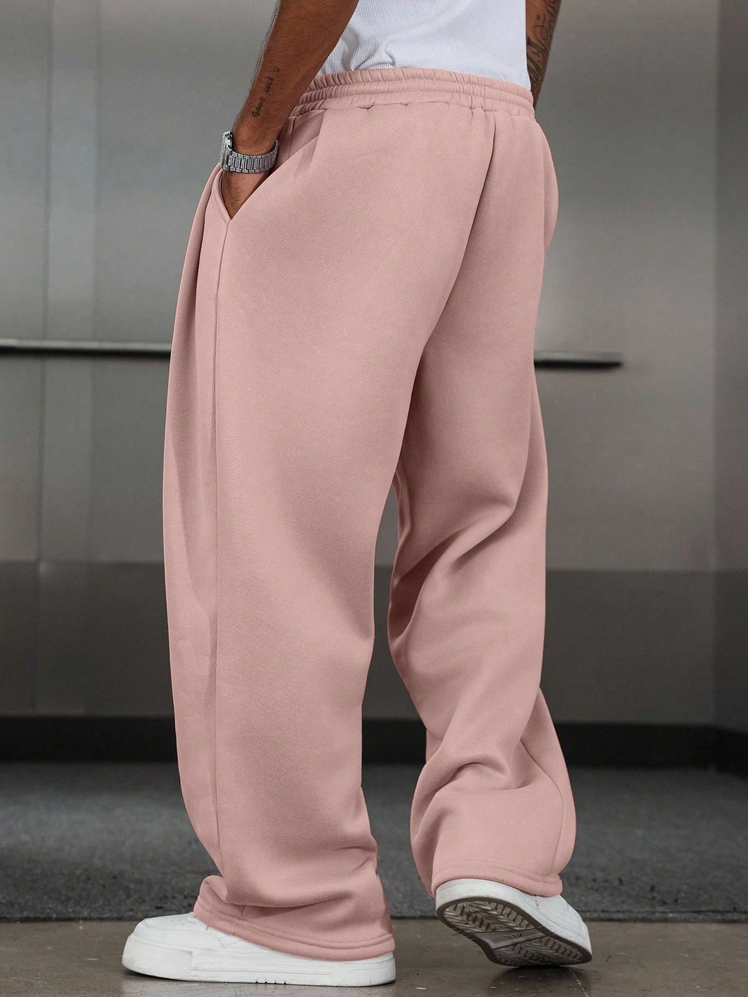 Pantaloni SHEIN, roz