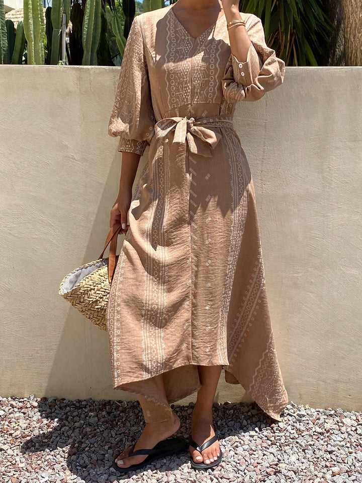 Rochie maxi SHEIN, kaki