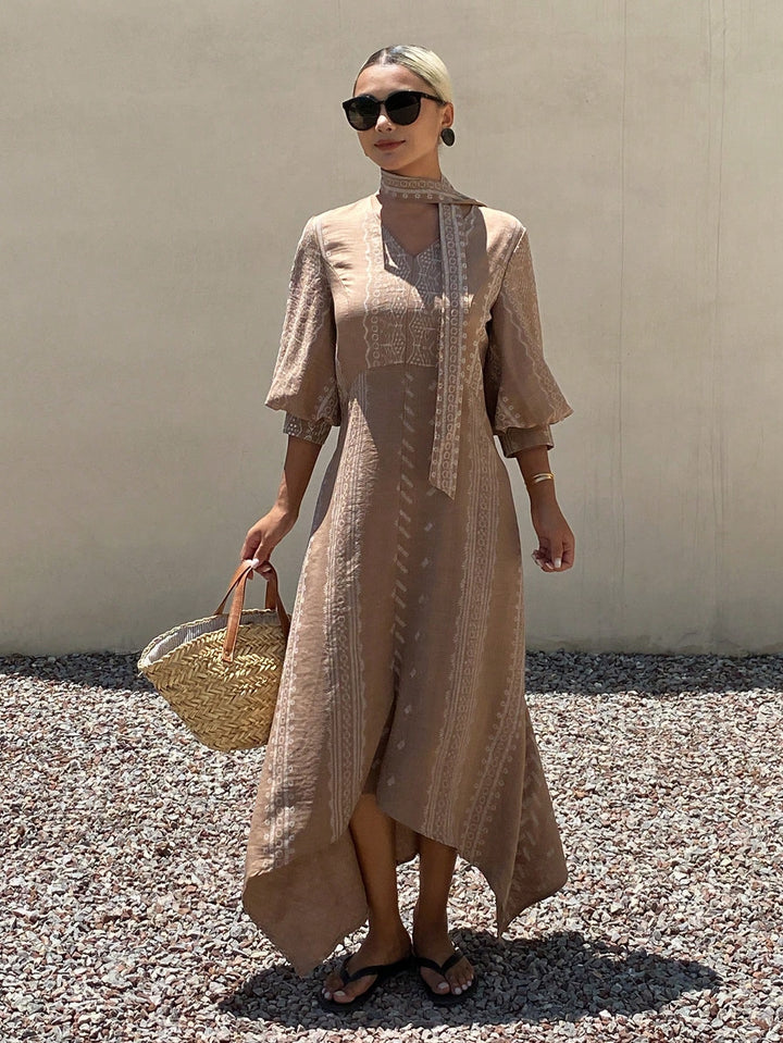Rochie maxi SHEIN, kaki
