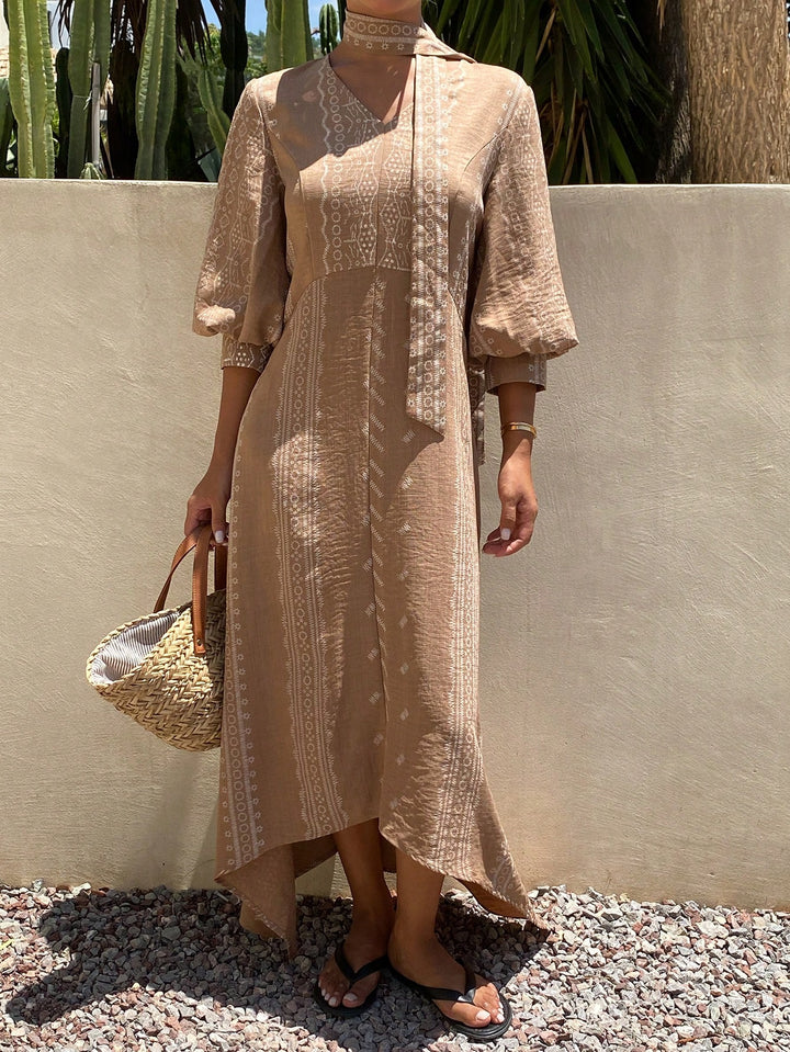 Rochie maxi SHEIN, kaki