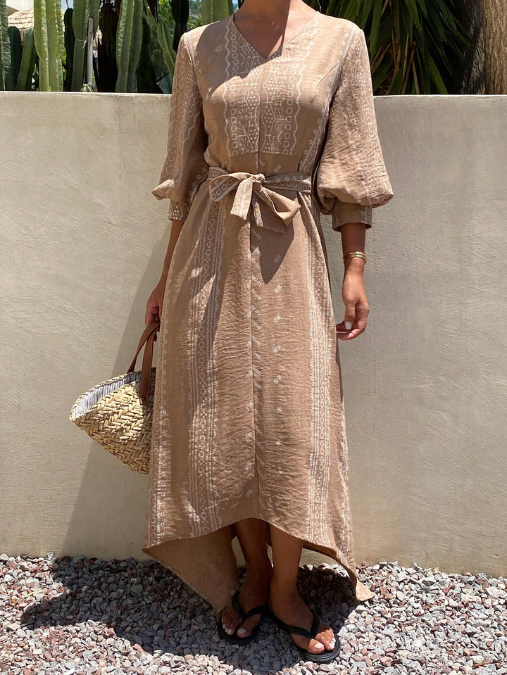 Rochie maxi SHEIN, kaki