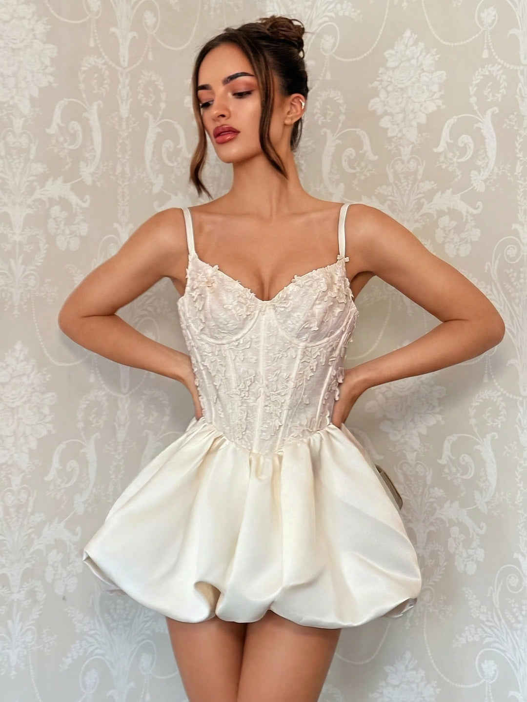 Rochie mini SHEIN, bej