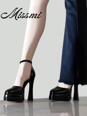 Pantofi cu toc SHEIN, negru