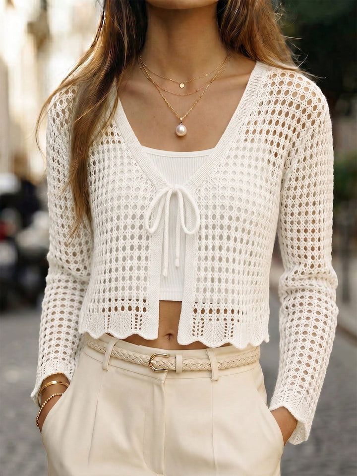 Cardigan SHEIN, alb