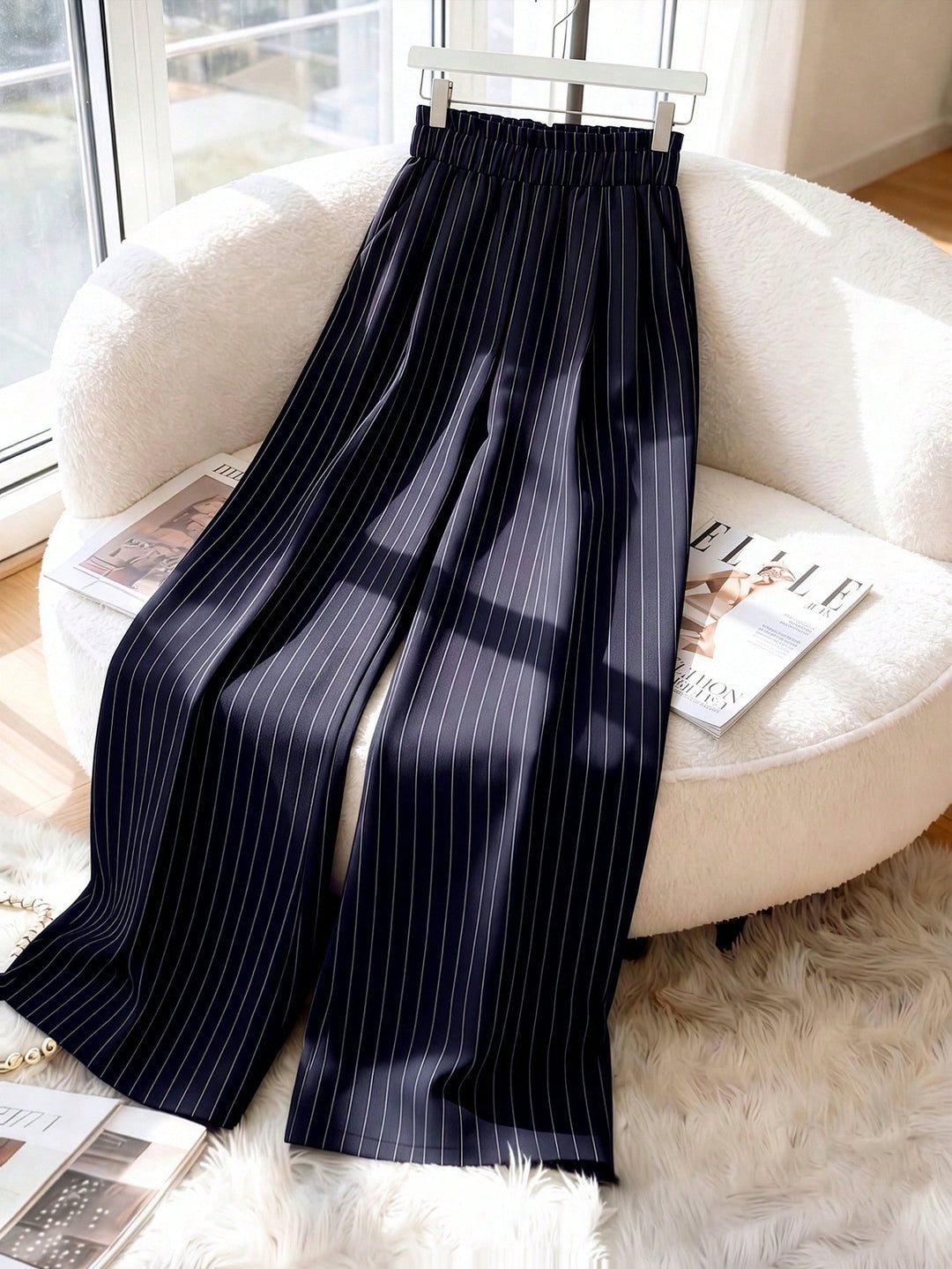 Pantaloni SHEIN, albastru