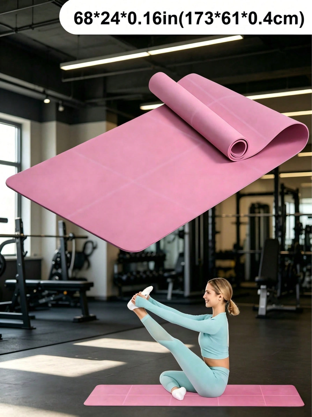 Saltea de yoga SHEIN, roz