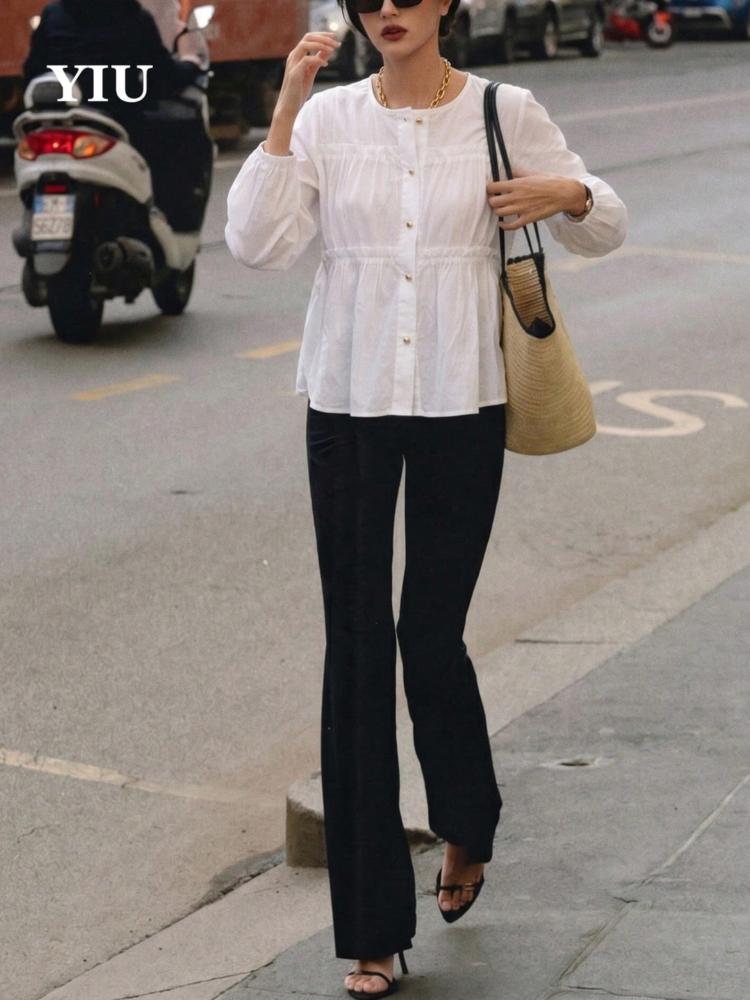 Top SHEIN, alb