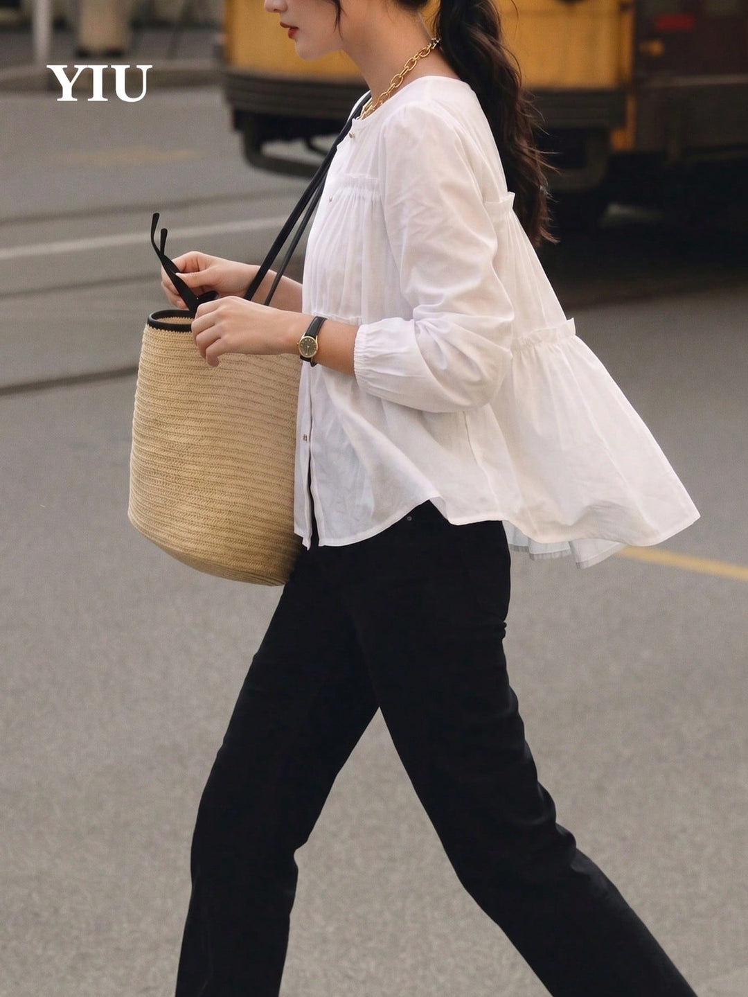 Top SHEIN, alb
