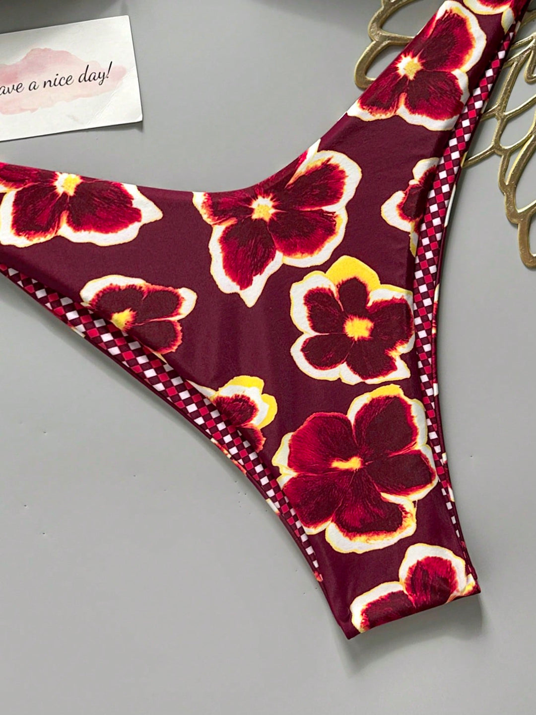 Set bikini SHEIN, vișiniu