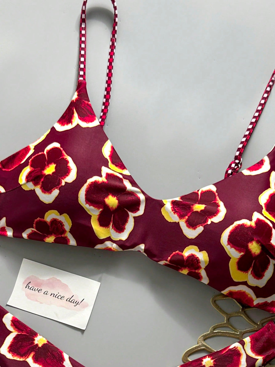 Set bikini SHEIN, vișiniu
