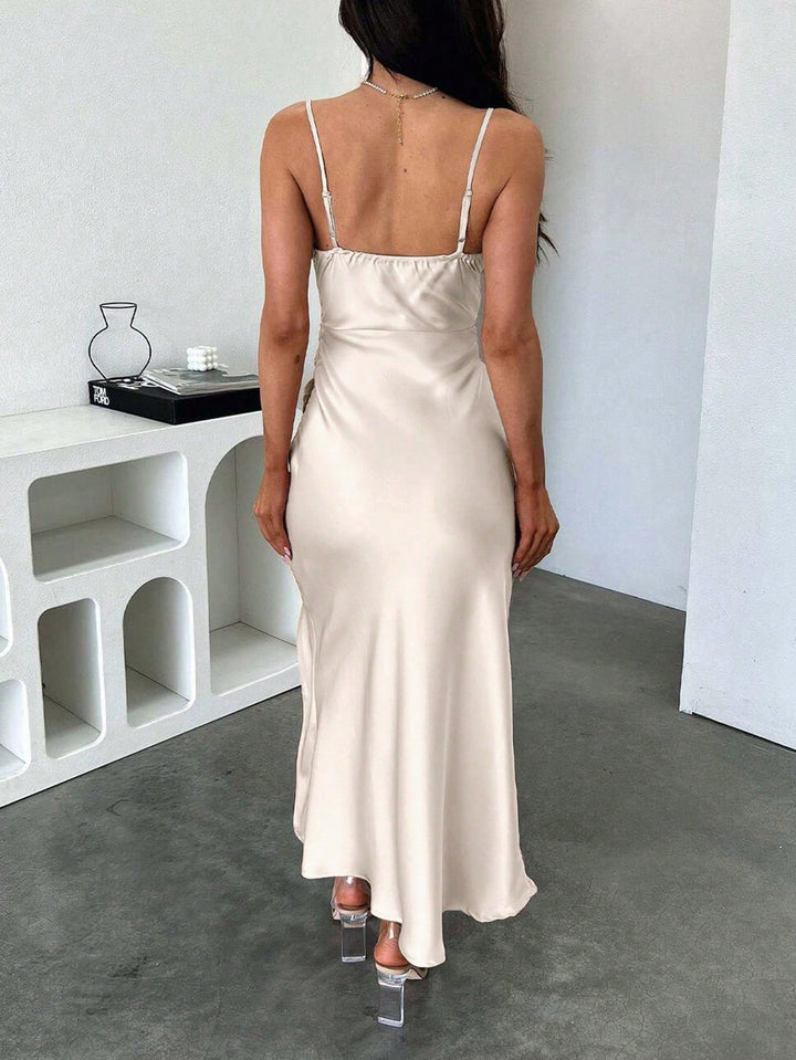 Rochie maxi SHEIN, auriu