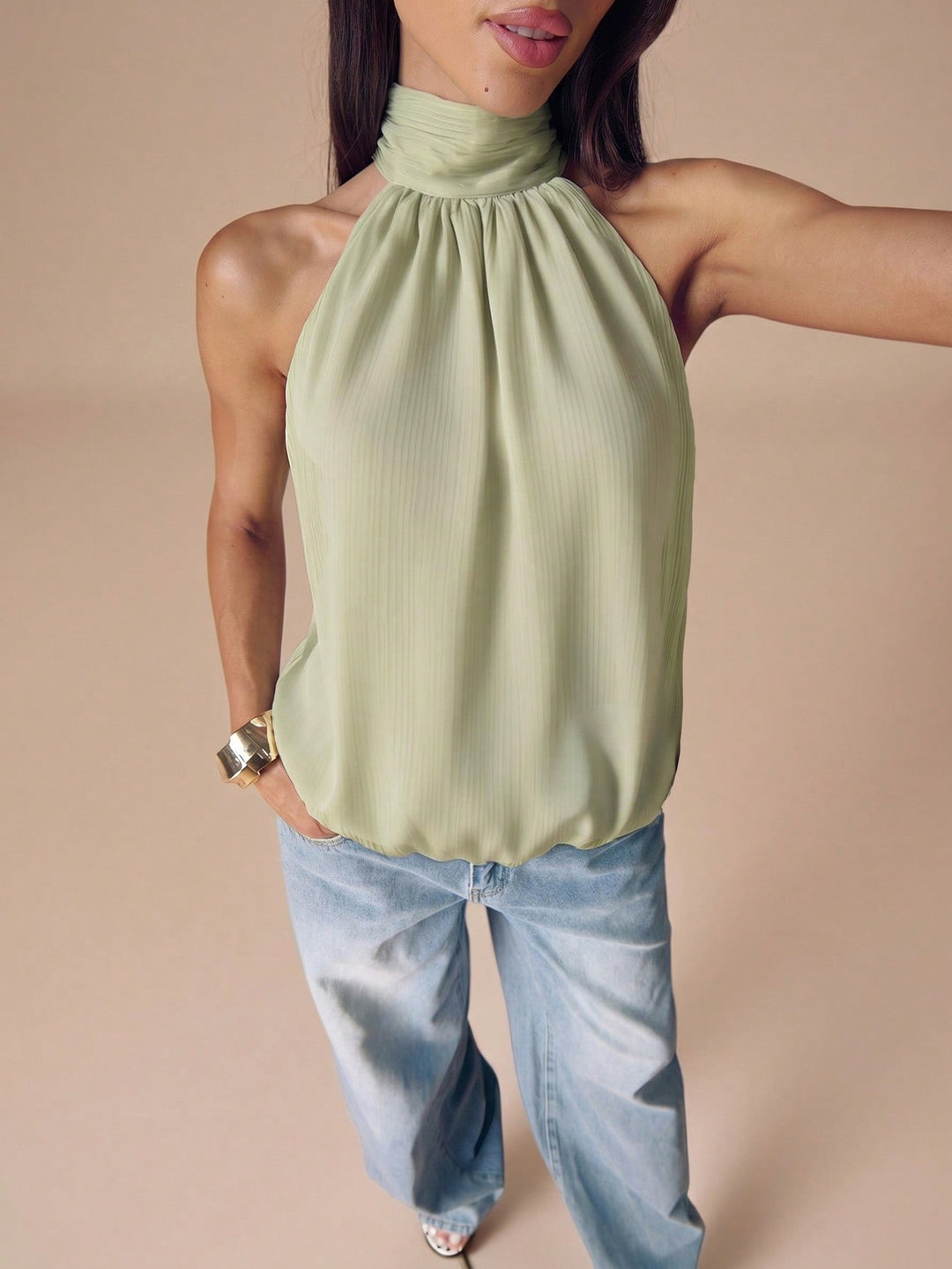 Top SHEIN, verde