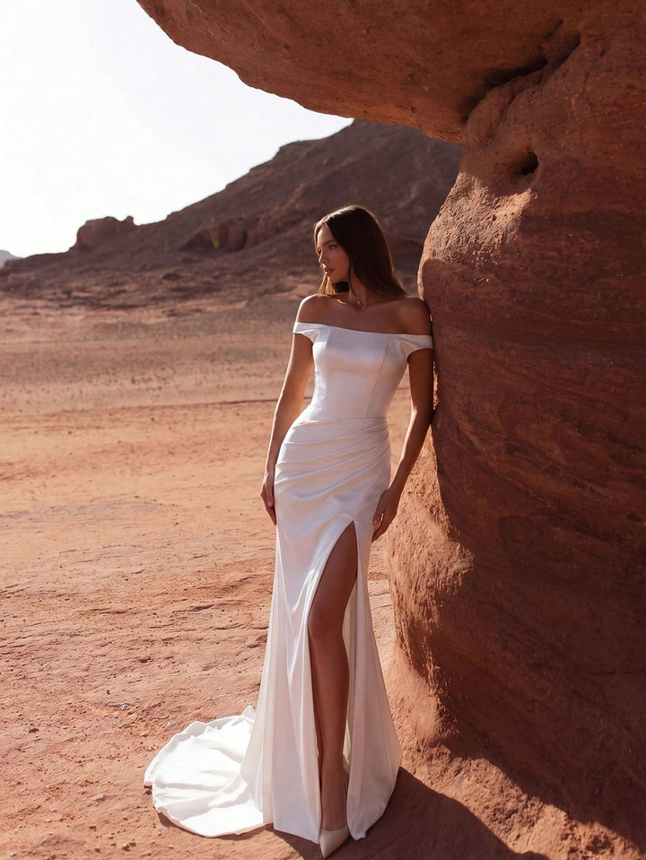 Rochie de mireasă SHEIN, alb