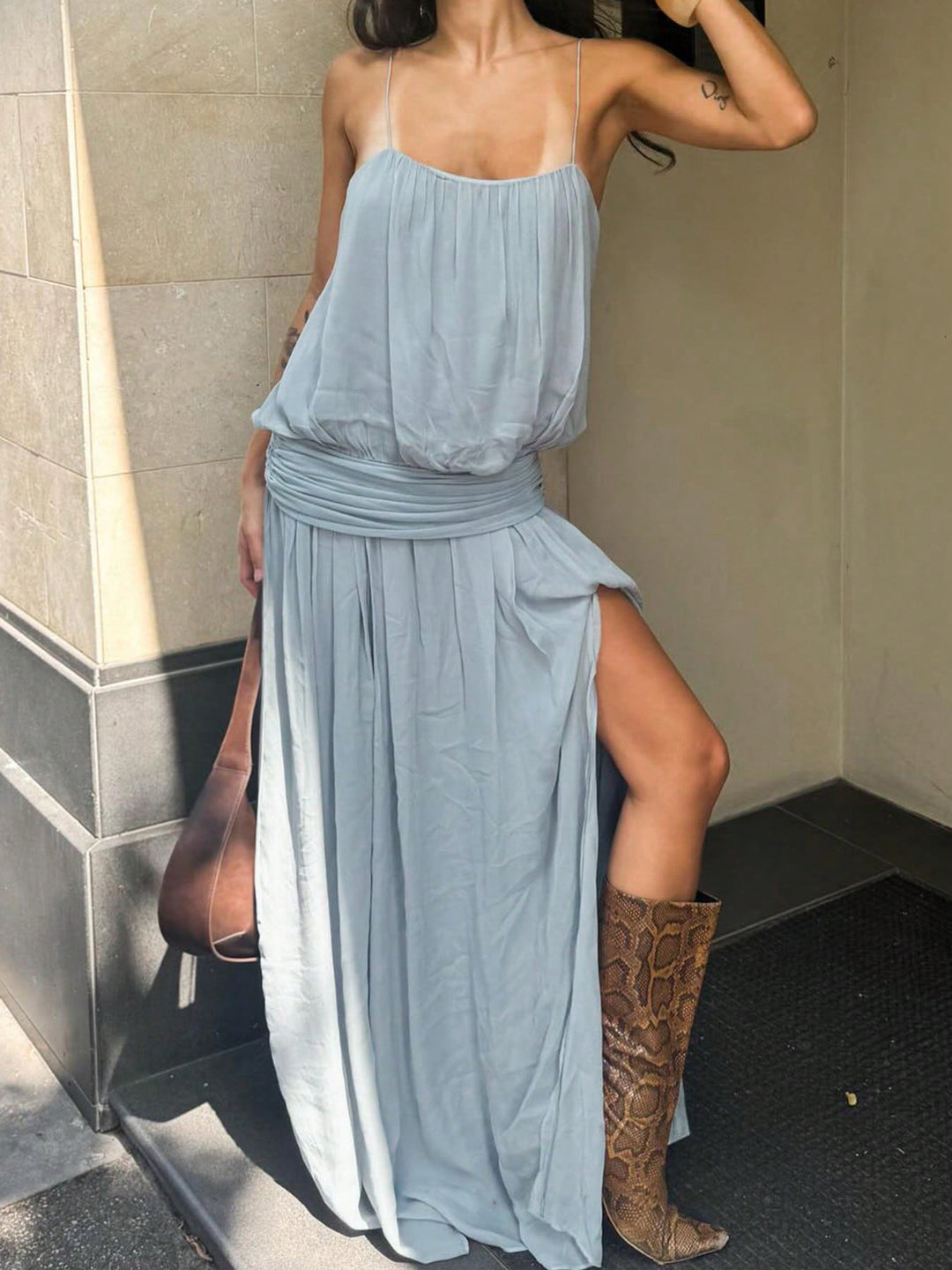 Rochie maxi SHEIN, albastru
