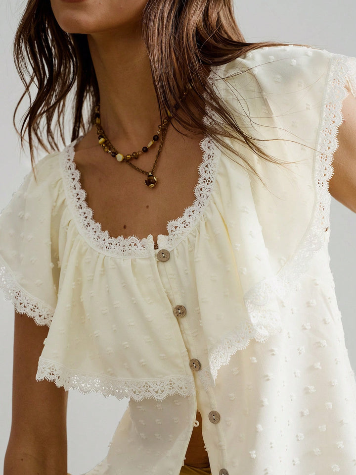 Top SHEIN, galben