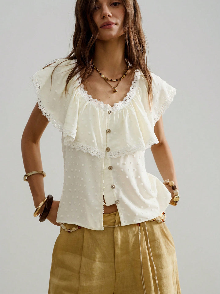 Top SHEIN, galben