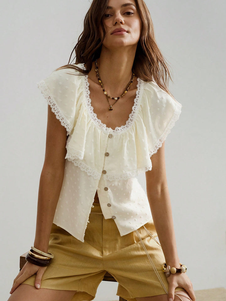 Top SHEIN, galben