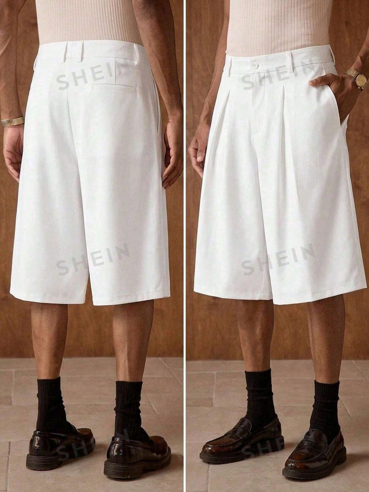 Pantaloni scurți SHEIN, alb