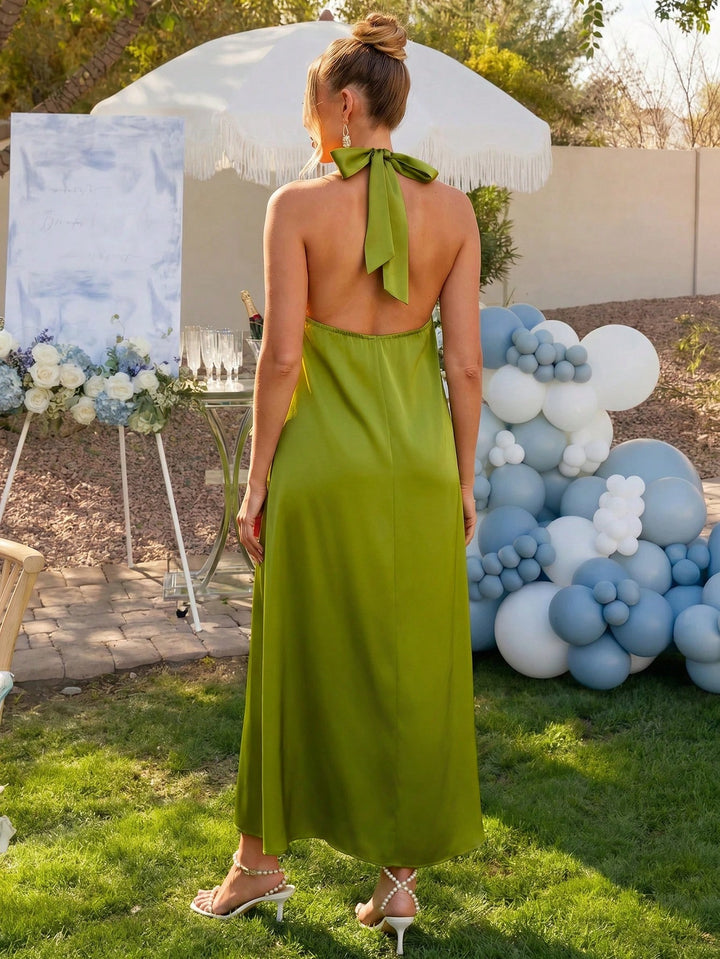 Rochie maxi SHEIN, verde