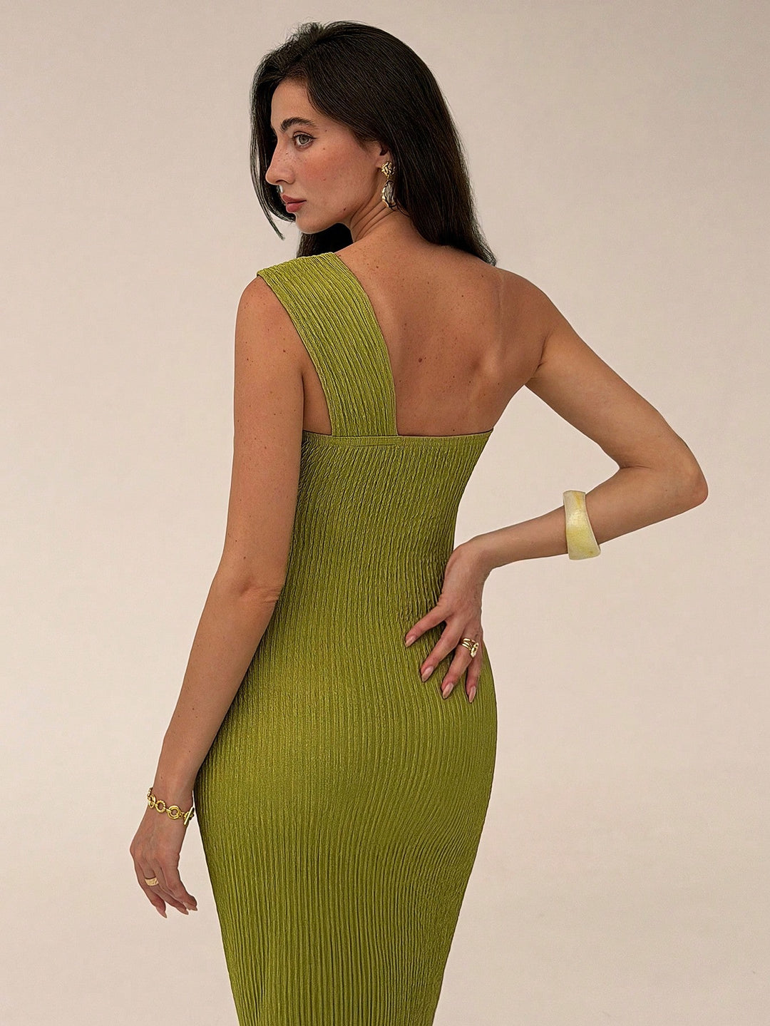 Rochie maxi SHEIN, verde