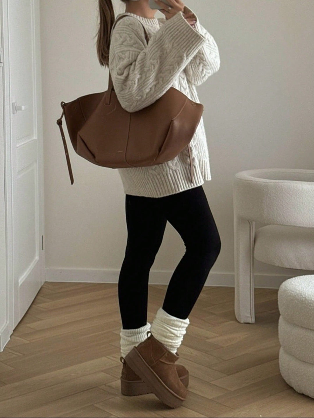 Pulover SHEIN, alb