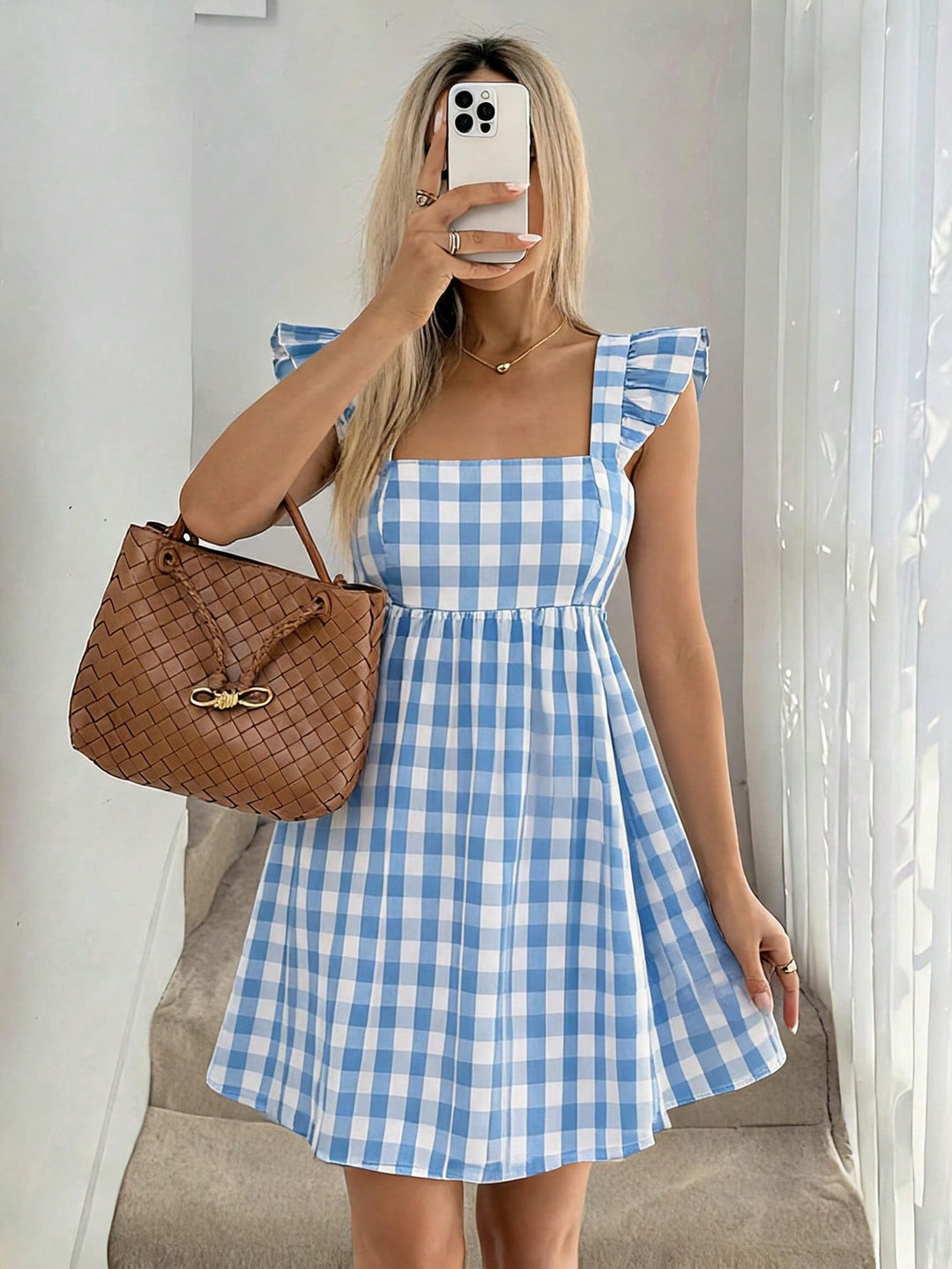 Rochie scurtă SHEIN, albastru