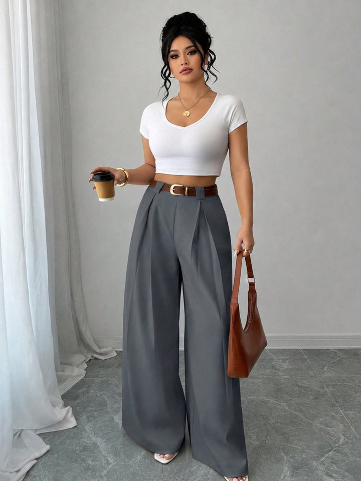 Pantaloni SHEIN, gri