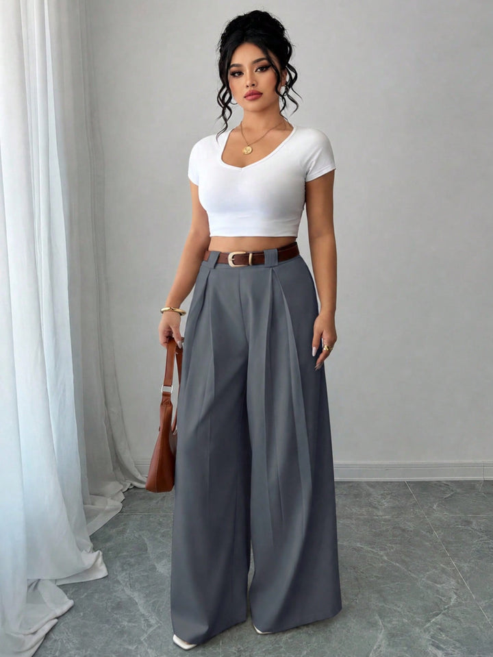 Pantaloni SHEIN, gri