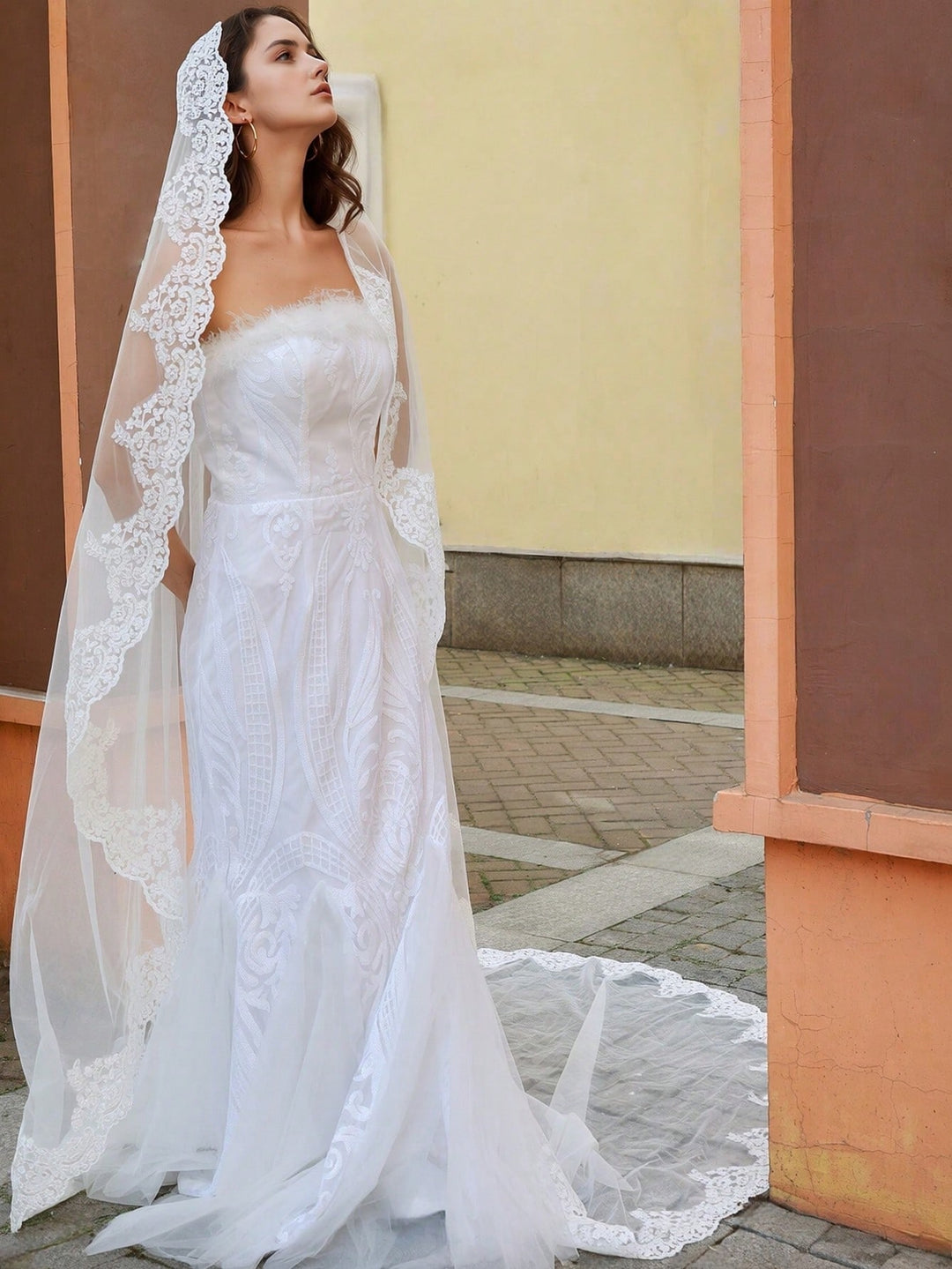 Voal de mireasă SHEIN, mix culori