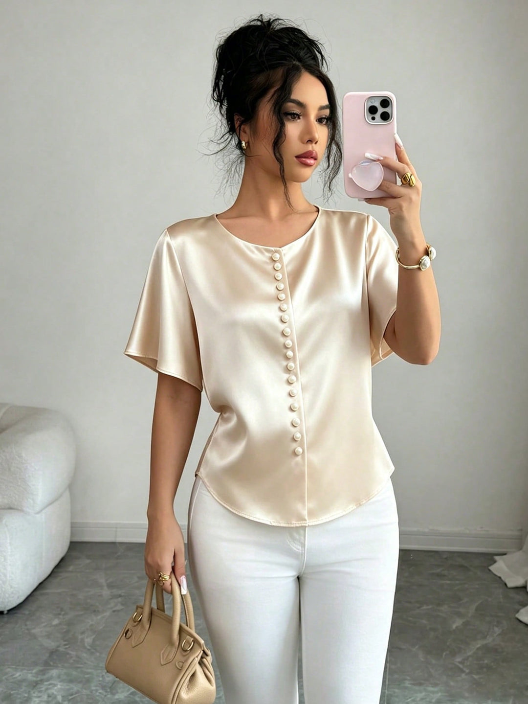 Bluza SHEIN, auriu
