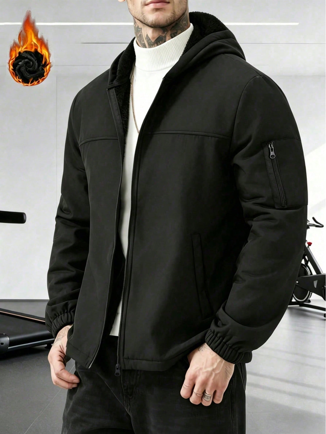 Geacă outdoor SHEIN, negru
