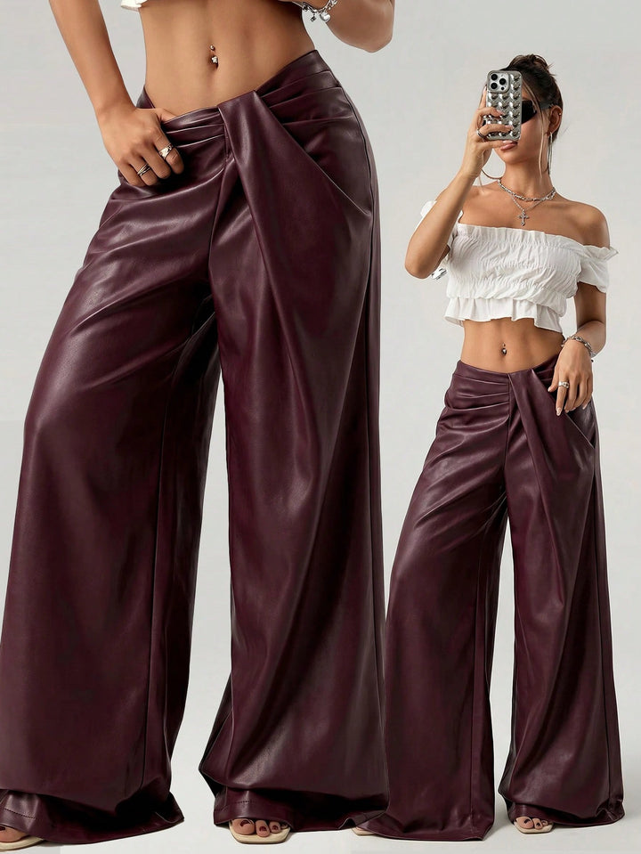 Pantaloni SHEIN, vișiniu