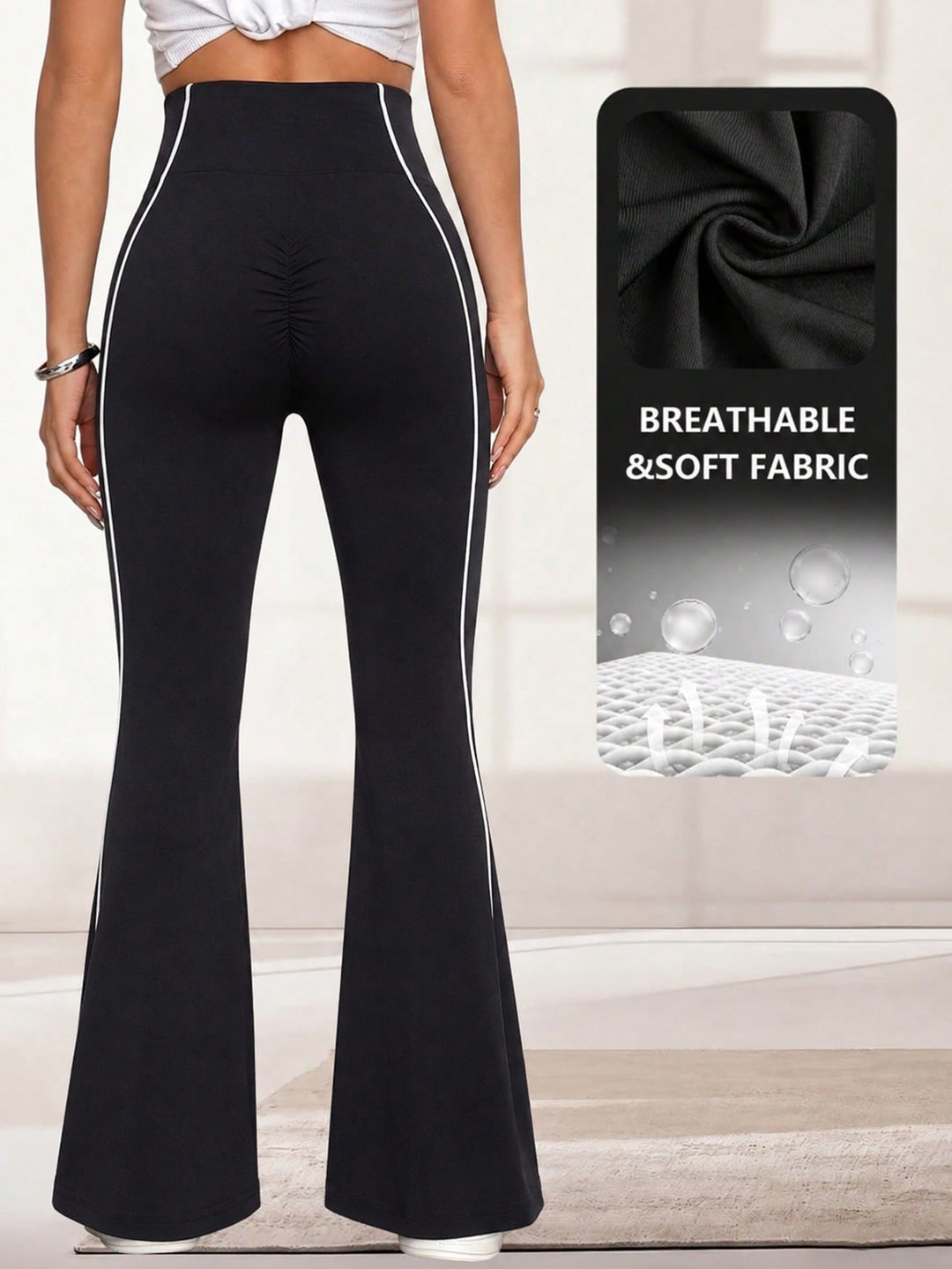 Pantaloni SHEIN, negru
