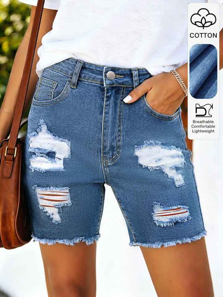 Pantaloni scurți SHEIN, albastru