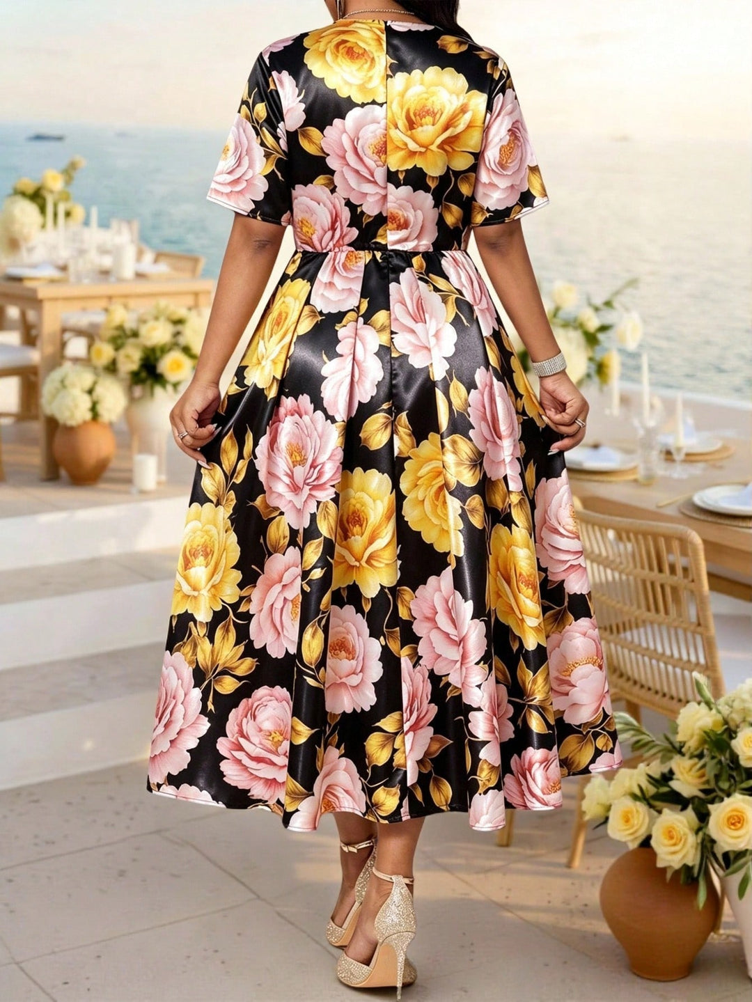 Rochie SHEIN, mix culori