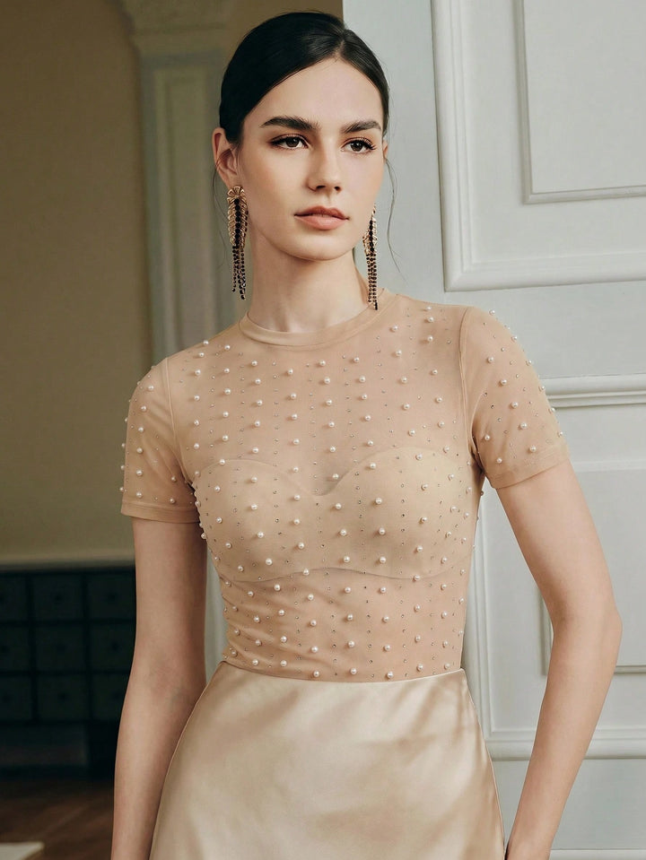 Top SHEIN, kaki