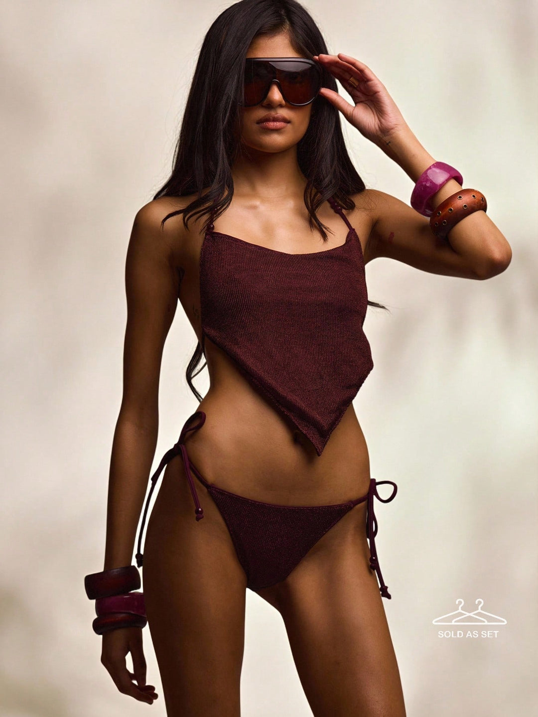 Set bikini SHEIN, maro