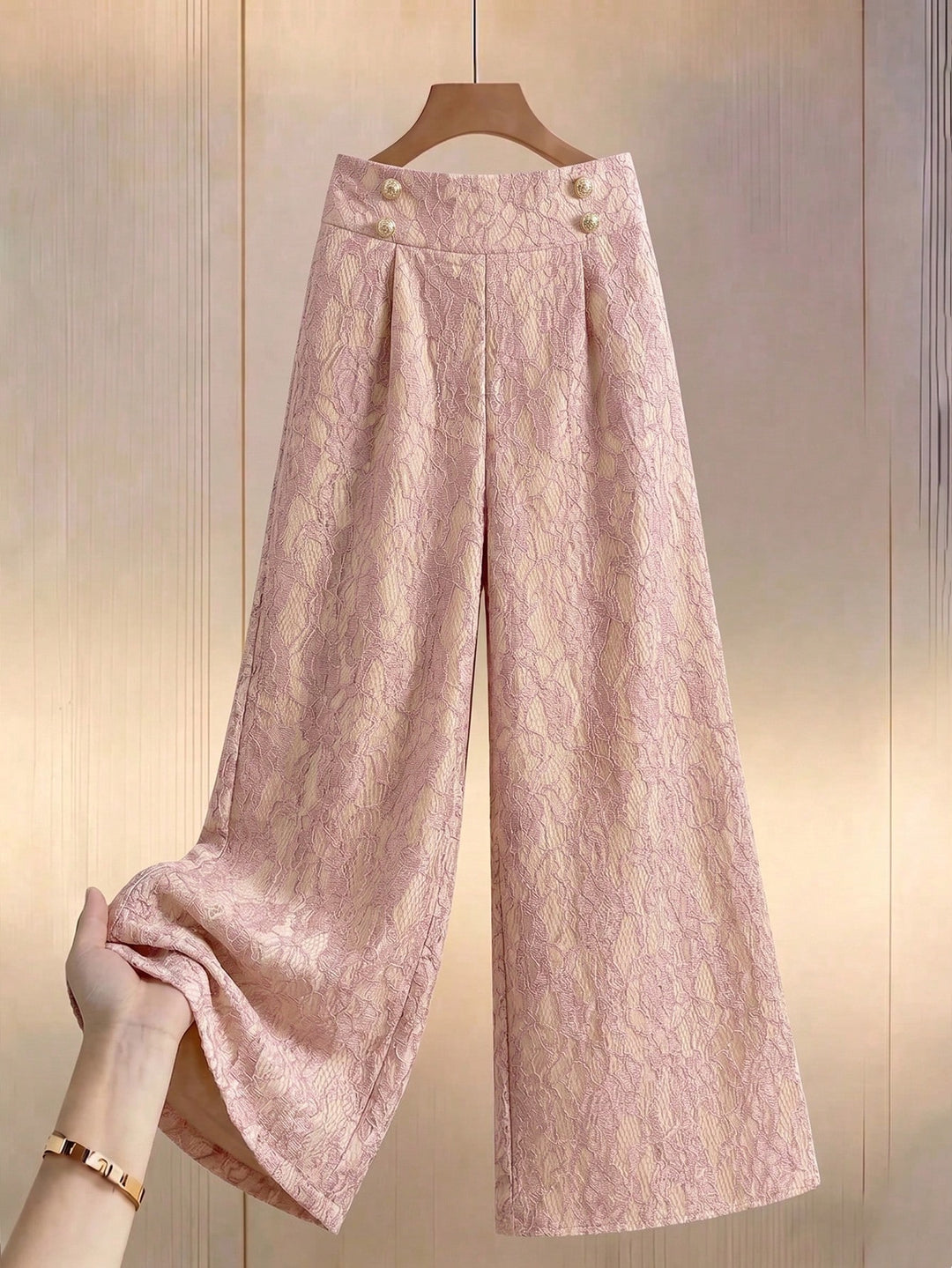 Pantaloni SHEIN, roz