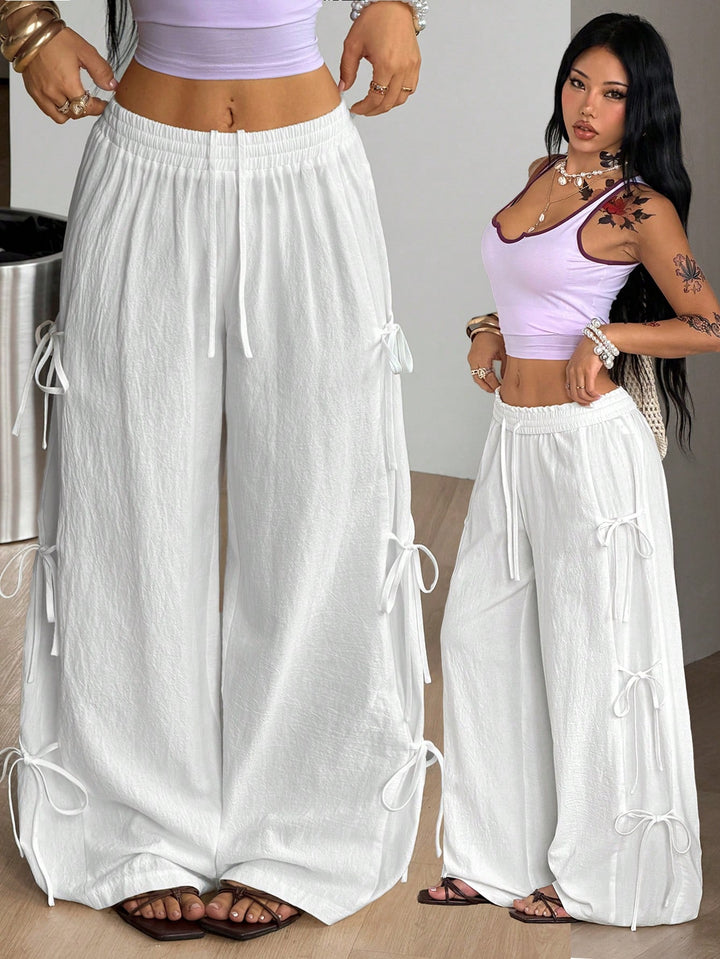 Pantaloni SHEIN, alb