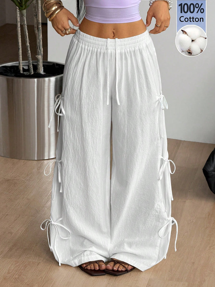 Pantaloni SHEIN, alb