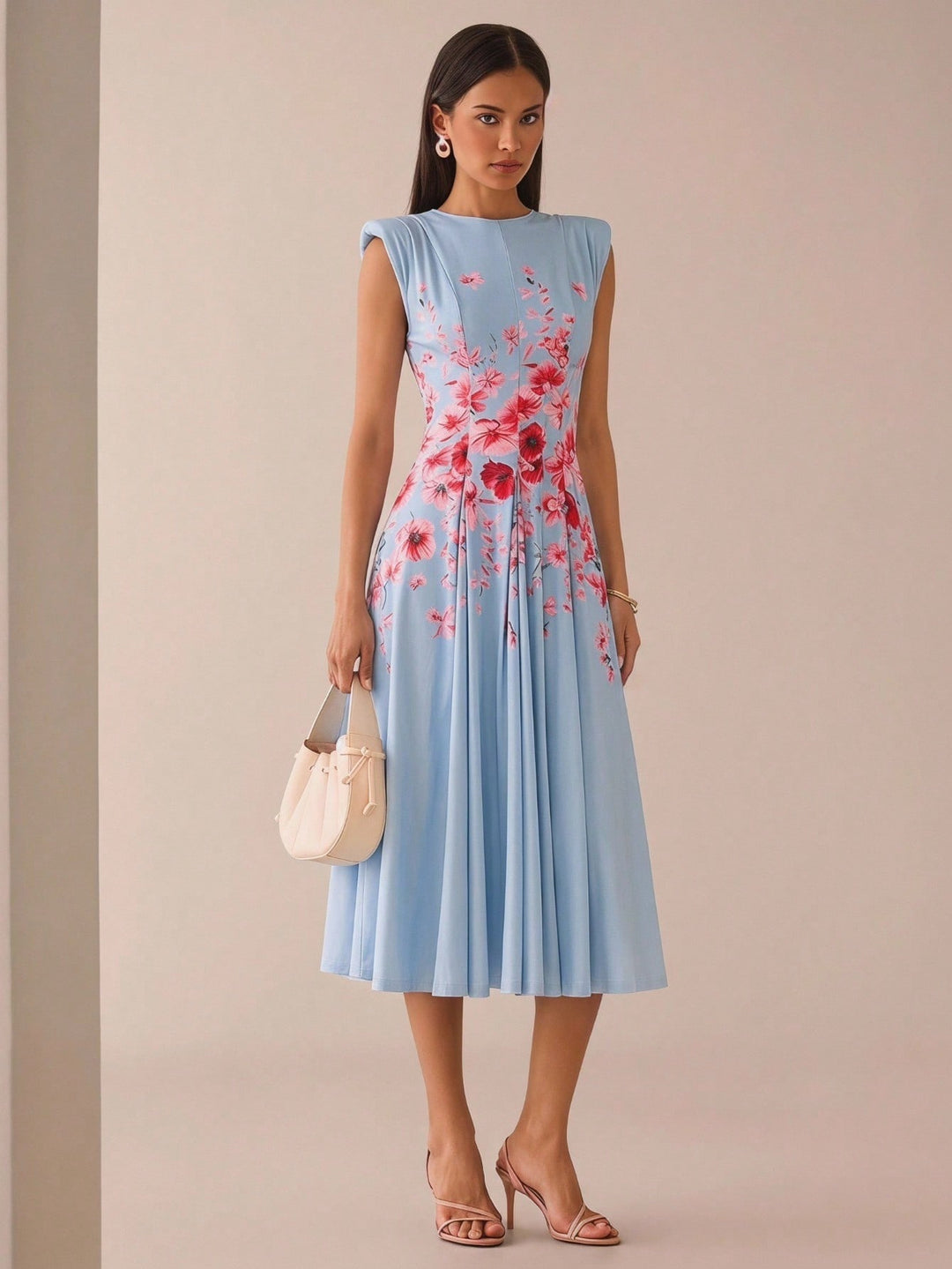 Rochie midi SHEIN, mix culori